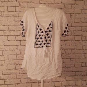 White peasant top